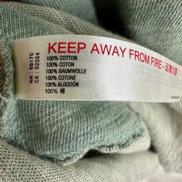 Free People Beach Two Body Cowl Neck Pullover Top M / L Long Sleeves Tunic Green - Picture 8 of 9